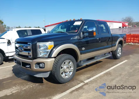 2012 Ford F-250 Lariat из США, поврежденный, VIN 1FT7W2BT8CEC44406